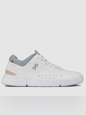 ON Cloud The Roger Advantage 2 White Rosehip Leather Sneakers Shoes-Women’s W8.5